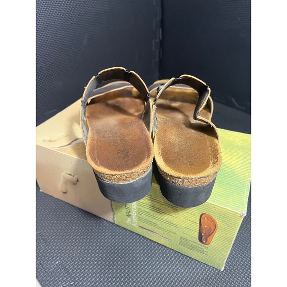 NAOT Michele Strappy Jeweled Sandals Mirror Leather Womens Size 40 US 9 - Picture 7 of 8